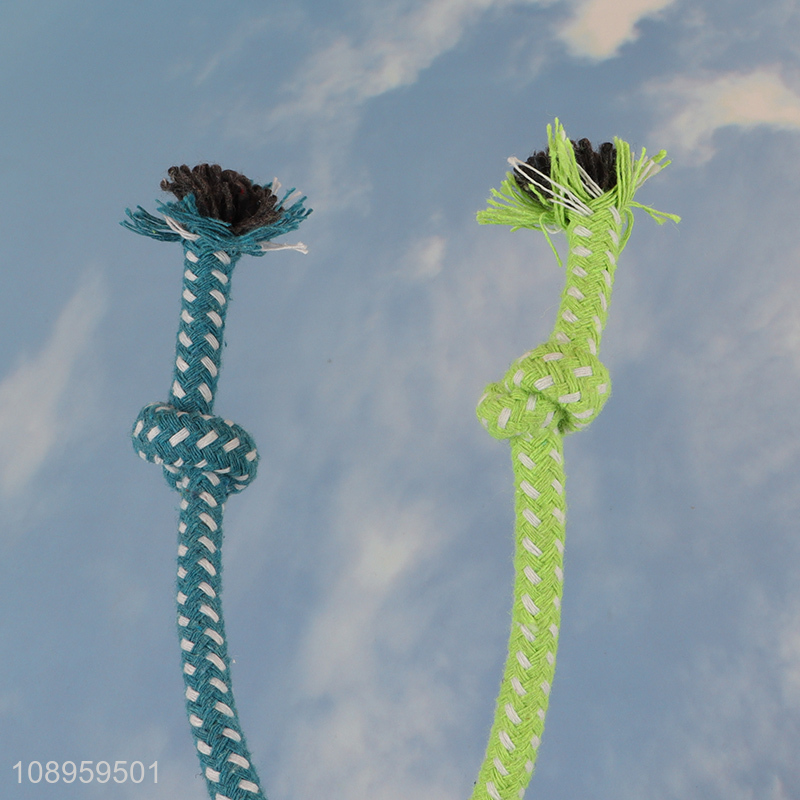 Low price pet cotton rope chew toy training toy for sale