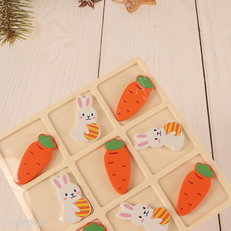 Most popular wooden educational toy wooden tic tac toe toy