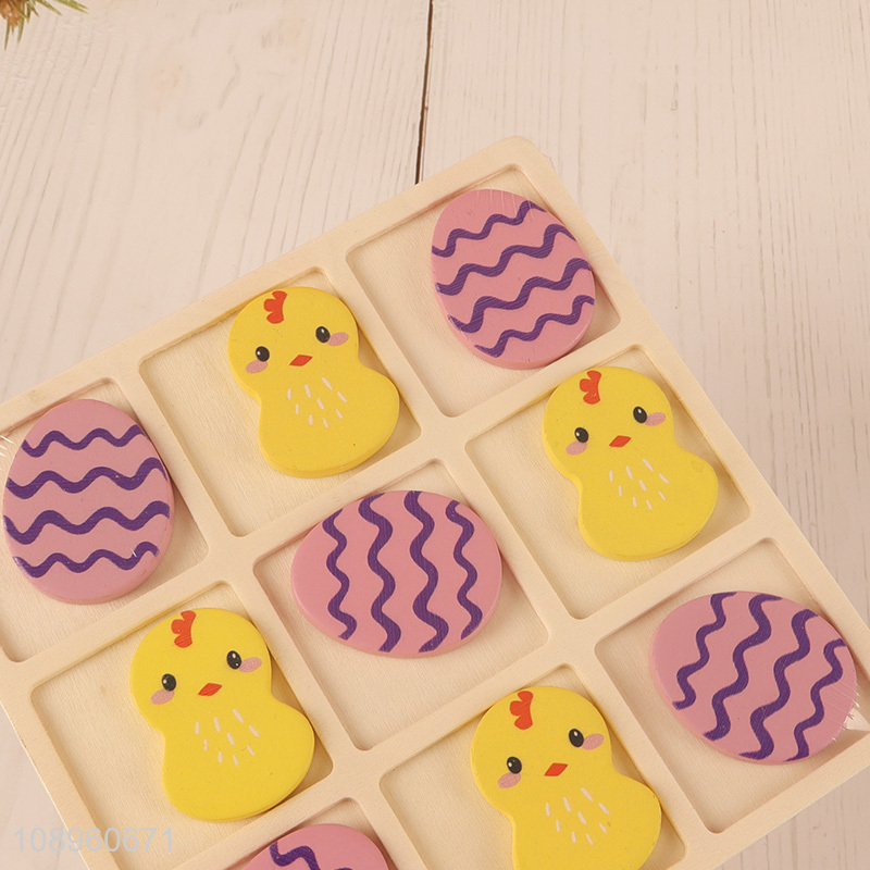 Latest products wooden tic tac toe toy wooden educational toy