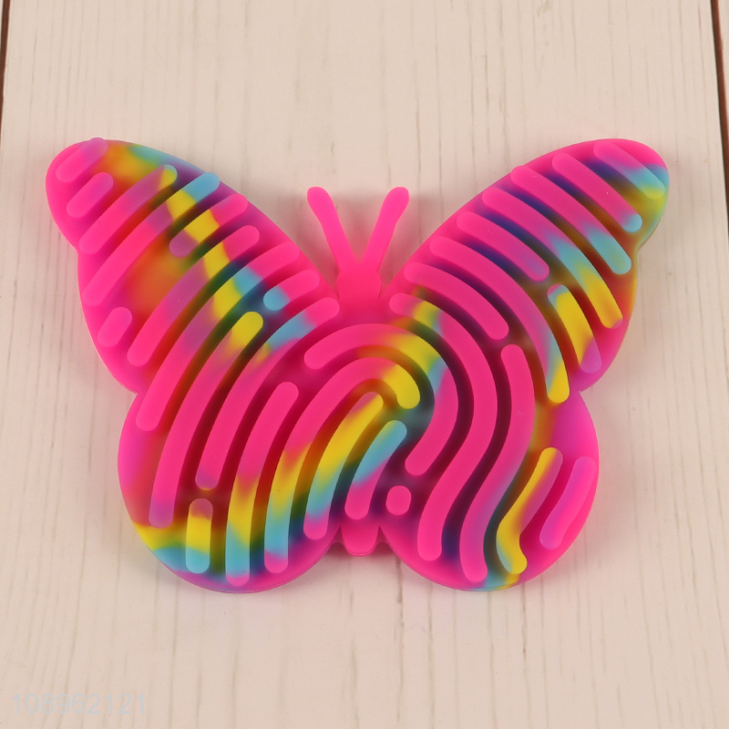 Hot products butterfly shape silicone sensory activity board