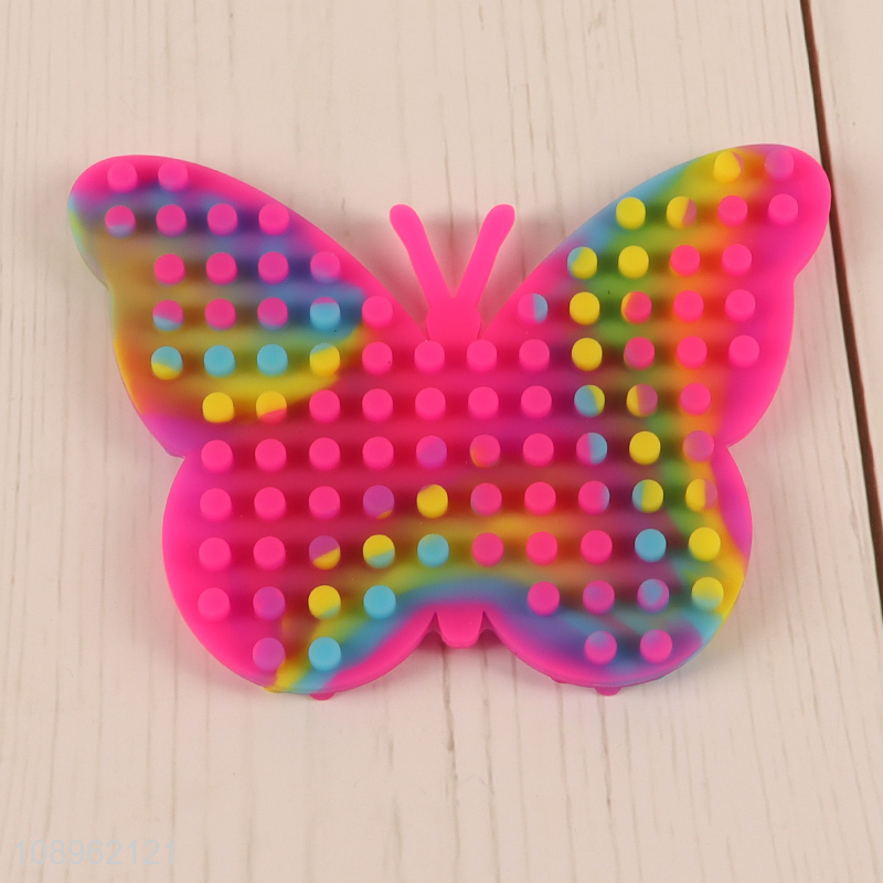Hot products butterfly shape silicone sensory activity board