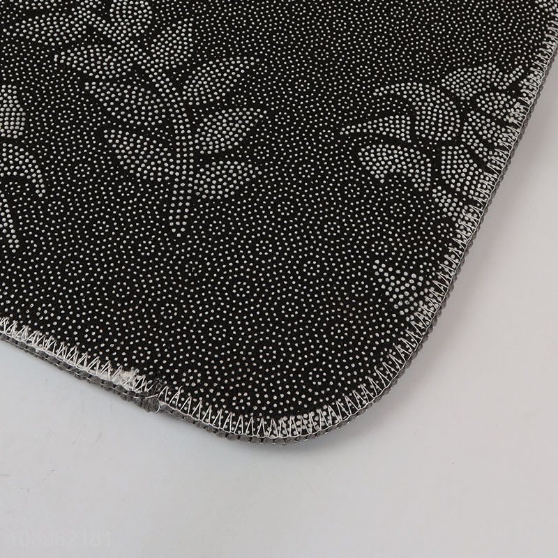 China products flower pattern rectangle floor mat door mat