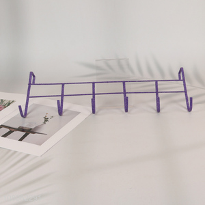 Best selling purple metal over the door hook for clothing