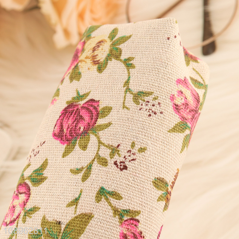 Online Wholesale Floral Print Cloth Pencil Bag School Pencil Pouch