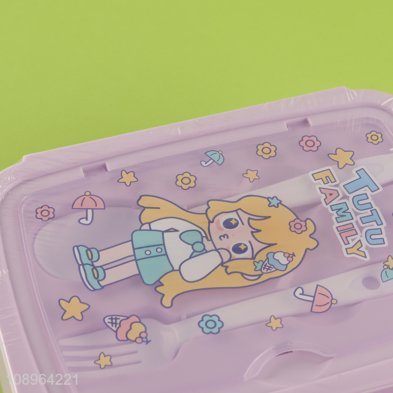 New Arrival Plastic Bento Lunch Box and Water Bottle Set for Kids Teens