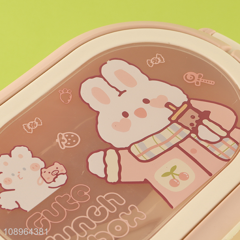 Good Quality 2 Layers Plastic Bento Box Cartoon Lunch Box for Kids