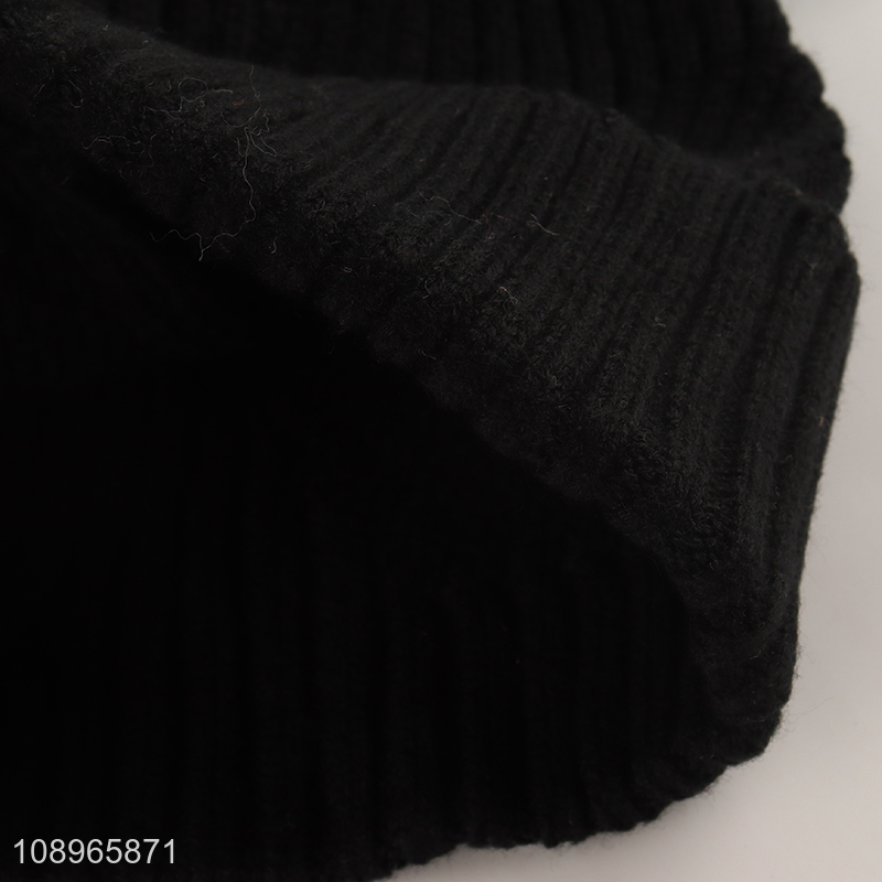High Quality Unisex Winter Hat Ribbed Beanie Hat Warm Knit Beanie Cap