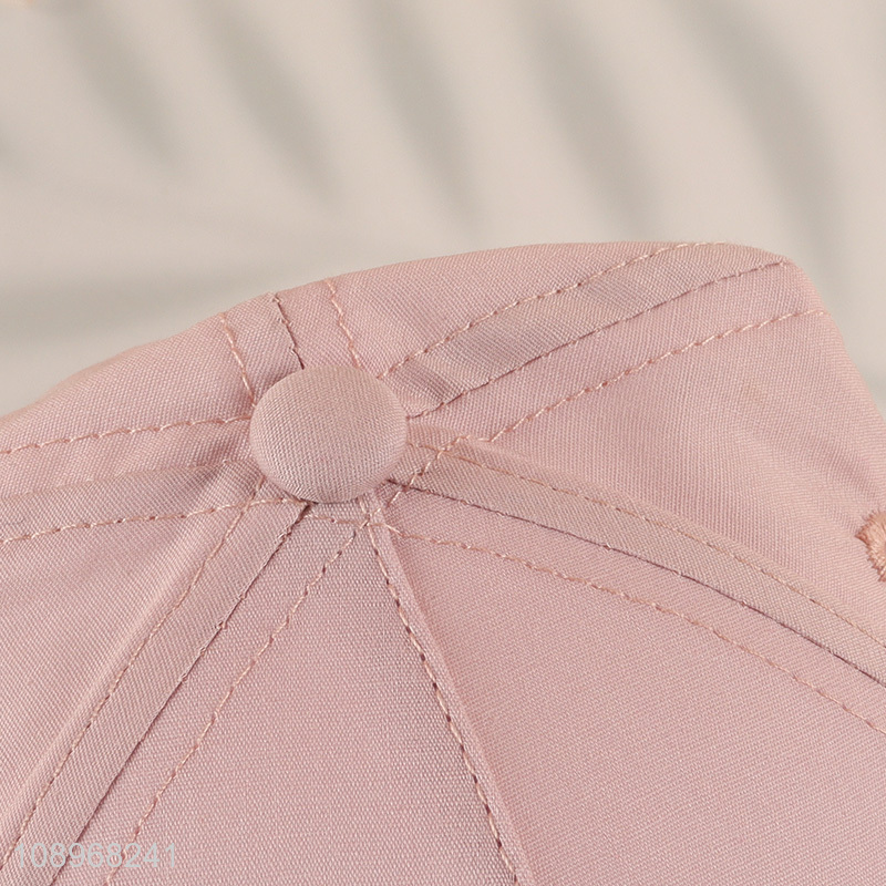 Best selling pink bowknot girls baseball hat wholesale