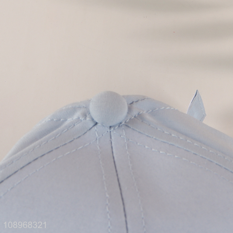 China factory blue simple adjustable baseball hat for sale