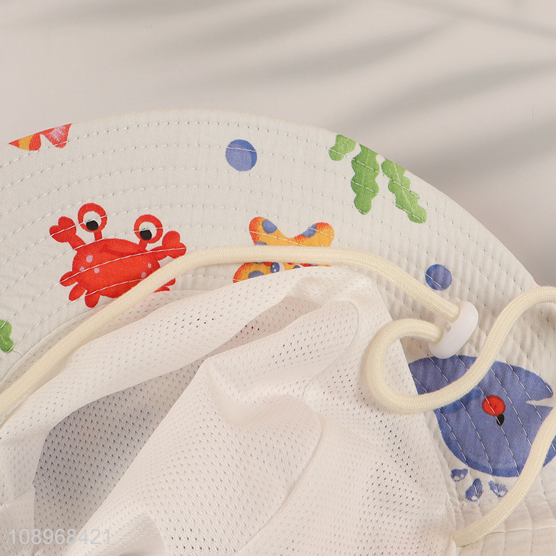 Good selling carton children breathable fisherman hat sun hat