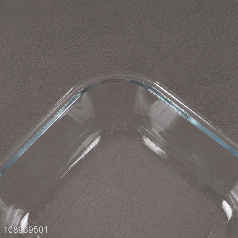 Online wholesale square glass food container preservation box