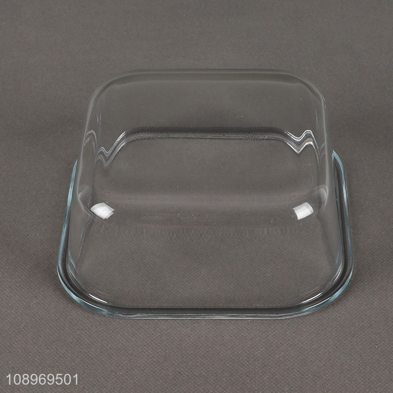 Online wholesale square glass food container preservation box