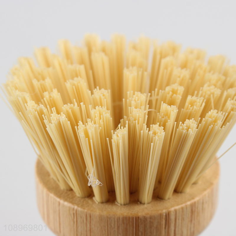 Factory Price Mini Pot Brush Dish Scrub Brush with Ceramic Holder