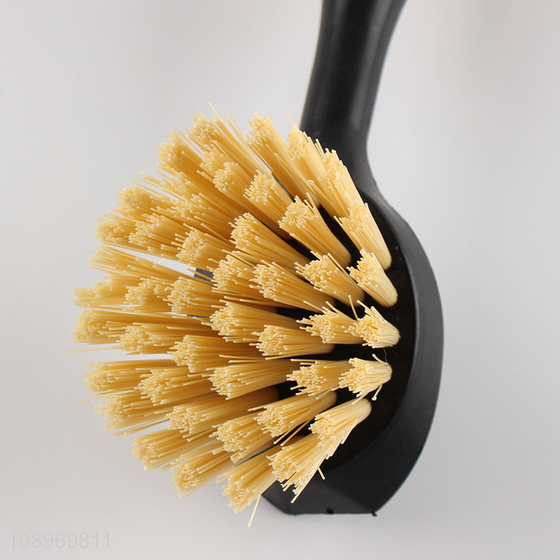 Wholesale Kitchen Cleaning Brush Dish Scrub Brush with Bamboo Holder