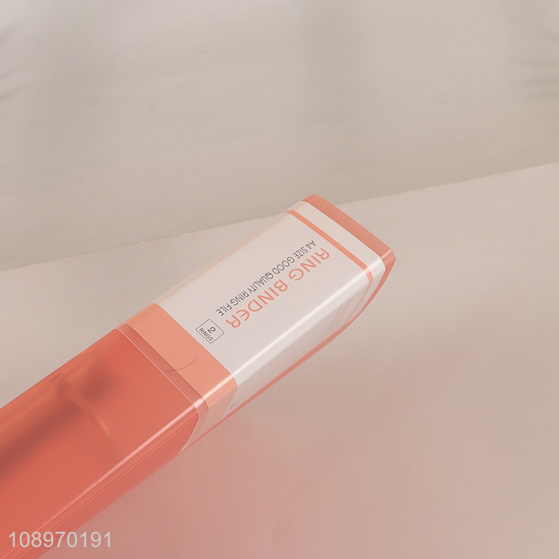 China supplier school office file folder 2 hole ring binder folder