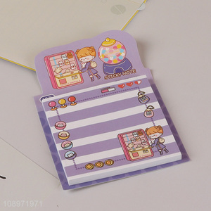 China wholesale cartoon students school writing paper sticky notes
