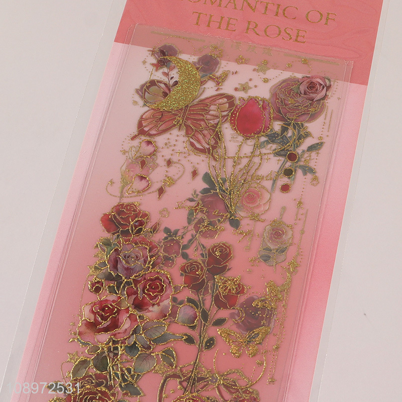 Low price flower shape school students scrapbook decorative sticker