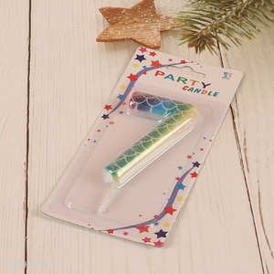 New arrival birthday cake decoration candle number7 candle for sale