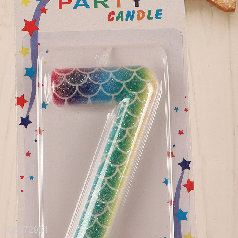 New arrival birthday cake decoration candle number7 candle for sale