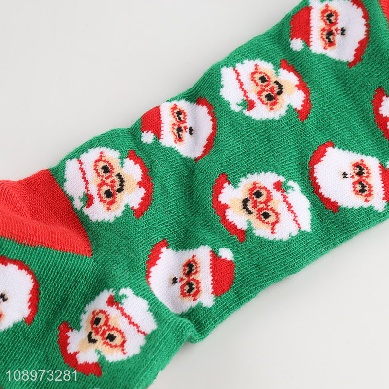 Hot Selling Winter Cozy Christmas Crew Socks Mid-Calf Socks for Women