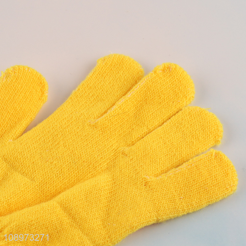 Promotional Kids Girls Winter Touch Screen Gloves Elastic Texting Gloves