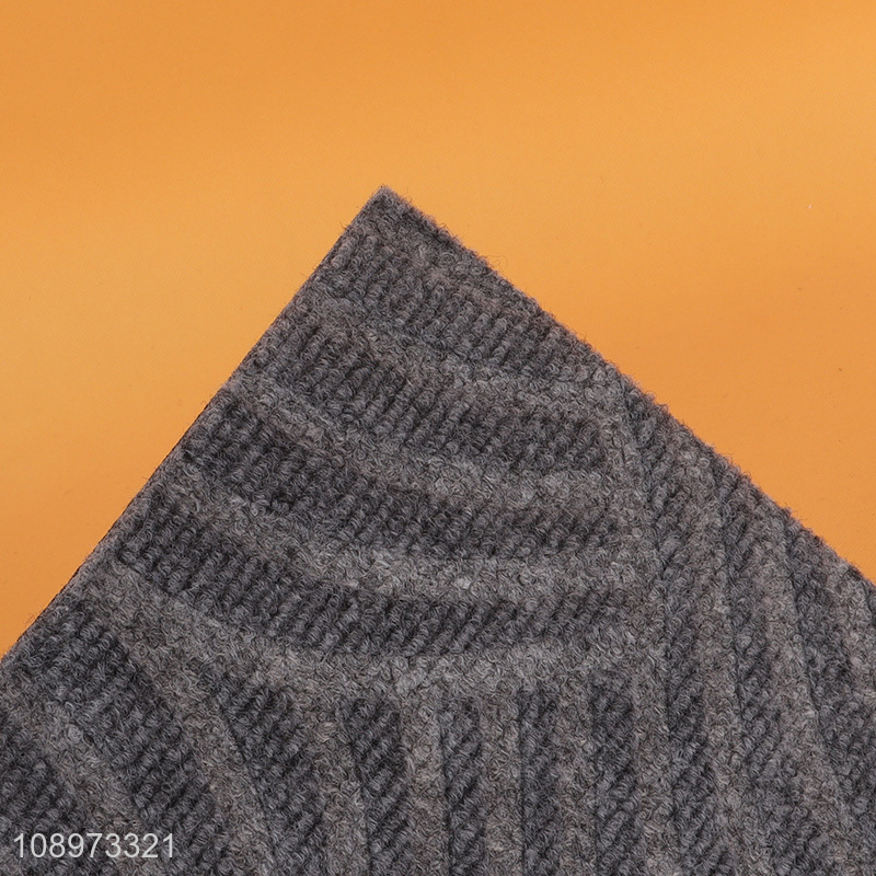 China supplier rectangle embossed door mat floor mat for sale