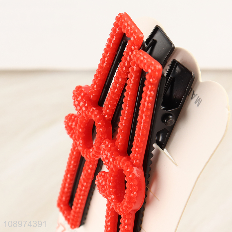 Factory Supply 2PCS Hollow Metal Hair Clips for Thick Hair