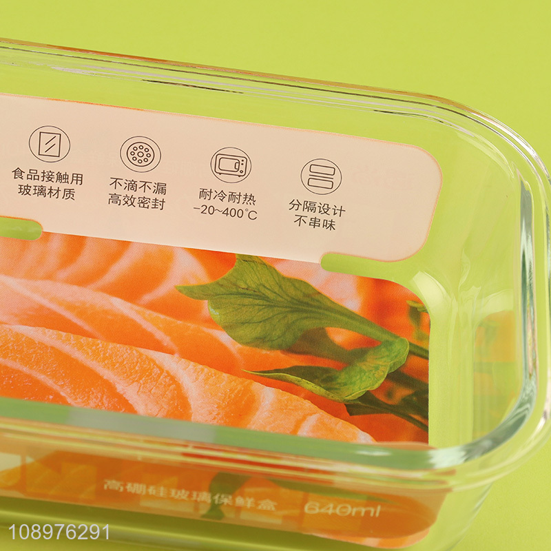 High quality rectangle food preservation box food container