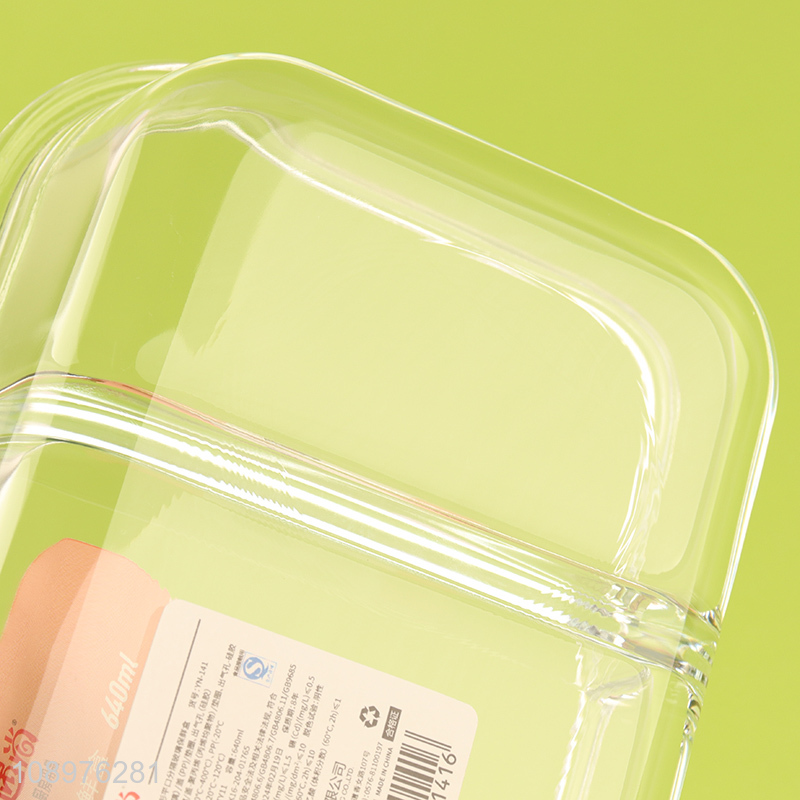 Top selling rectangle glass food container preservation box wholesale