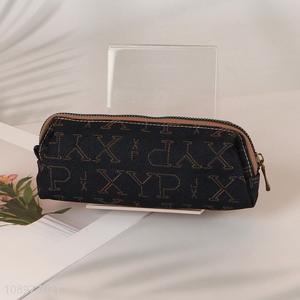 New Product Modern <em>Pen</em> <em>Bag</em> Cloth Pencil Pouch Zippered Fabric Pencil <em>Bag</em>