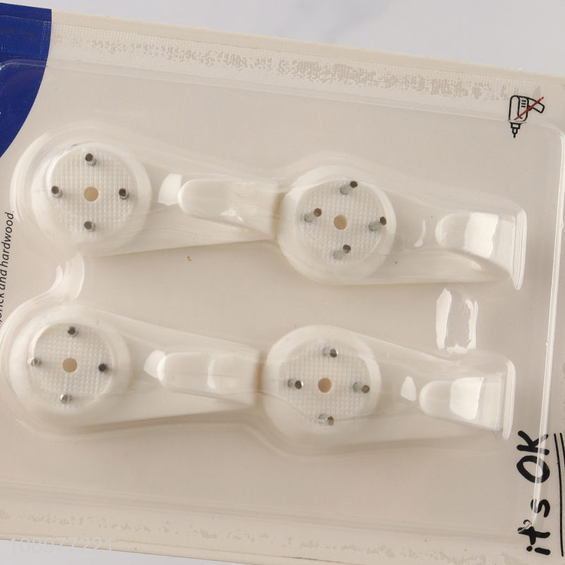 Hot selling 4pcs home multi-purpose wall-mounted clock hook frame hook