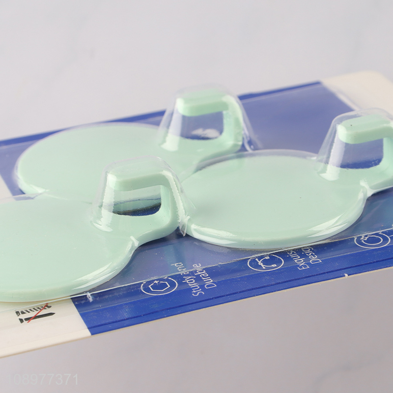 Online wholesale 3pcs round bathroom kitchen sticky hook wall hook