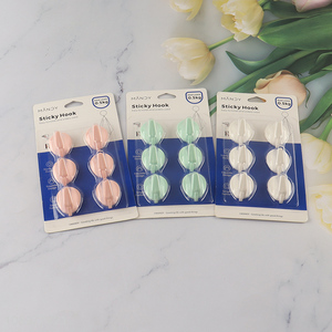 Hot items 6pcs <em>plastic</em> sticky <em>hook</em> adhesive <em>hook</em> set for sale