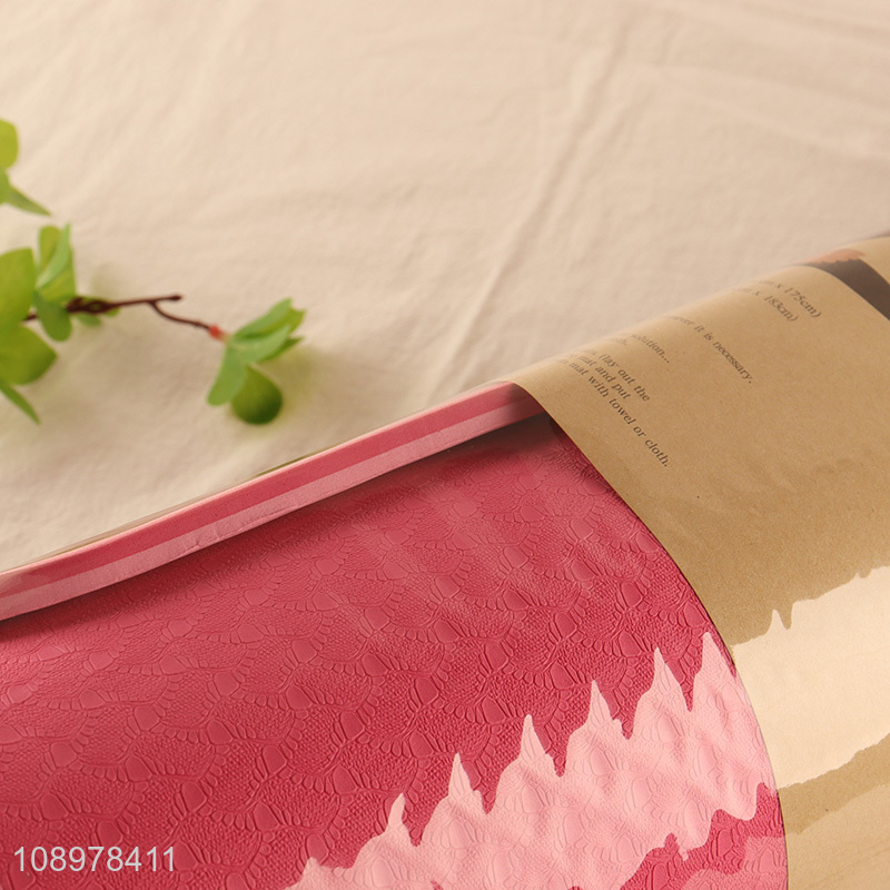 Hot selling foldable non-slip sports fitness TPE yoga mat