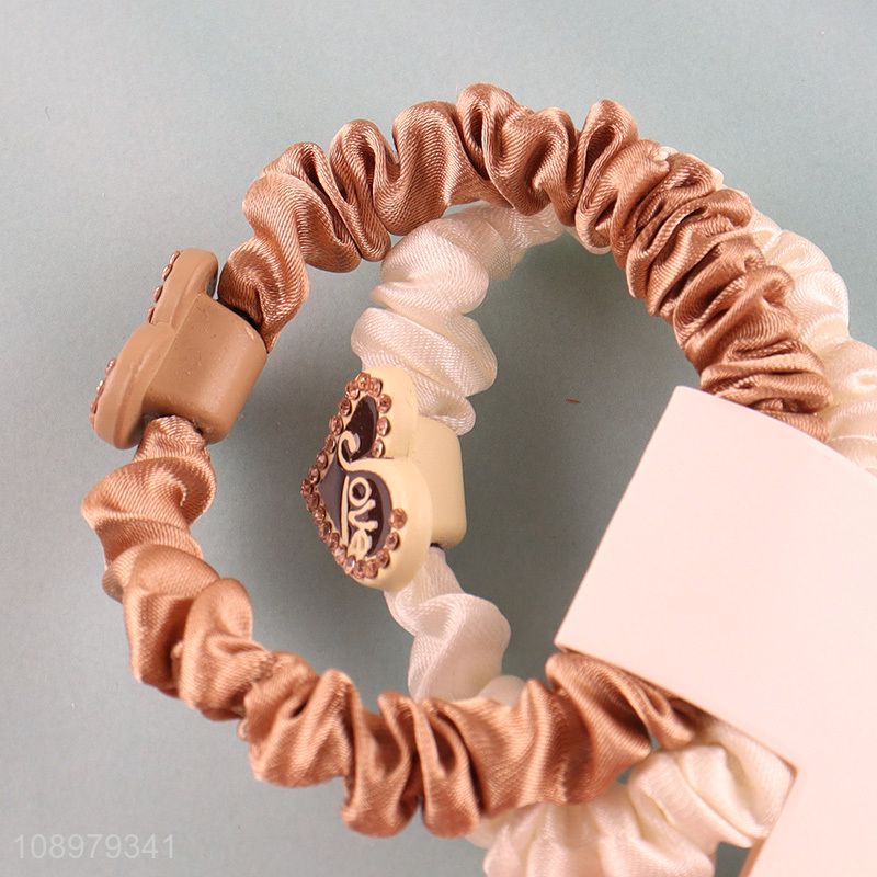 Popular products elastic girls hair scrunchies hair ties hair bands