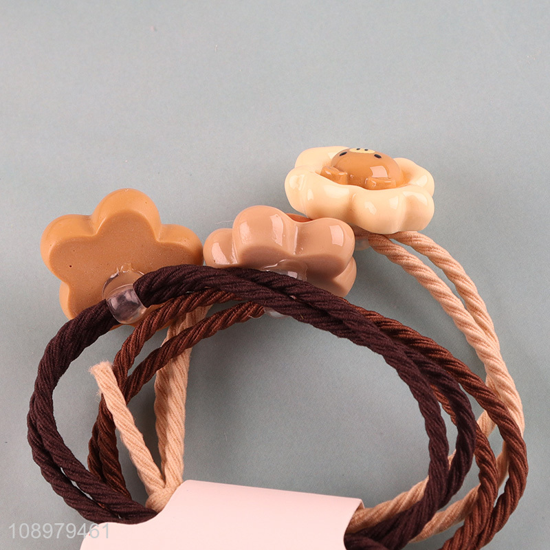 New style cartoon elastic hair ties hair scrunchies hair rope for sale
