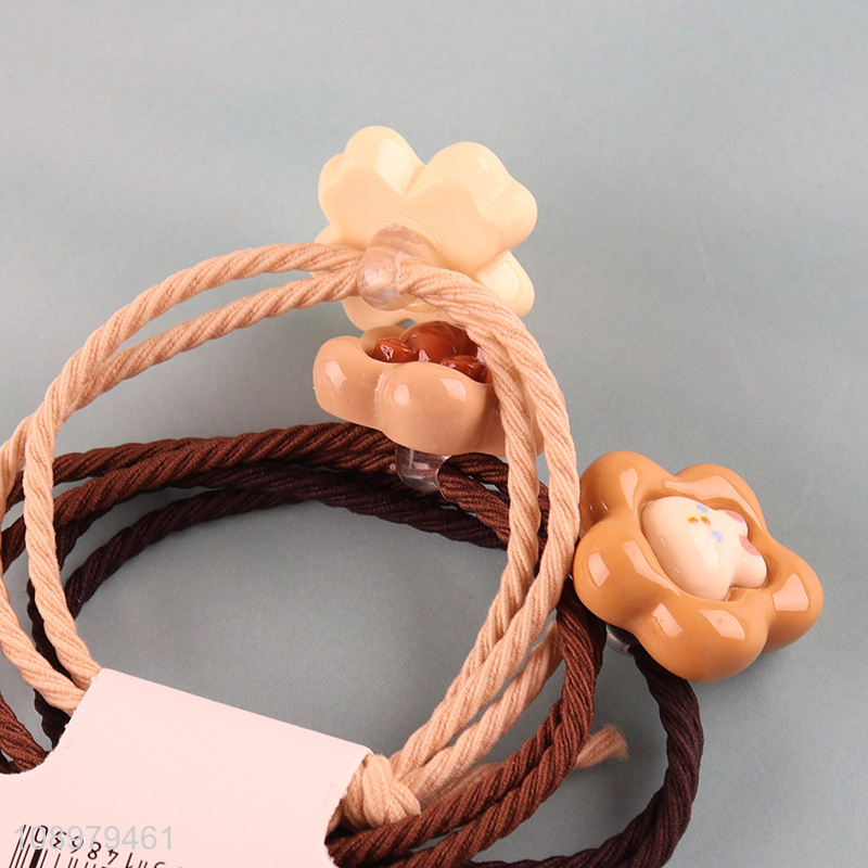 New style cartoon elastic hair ties hair scrunchies hair rope for sale