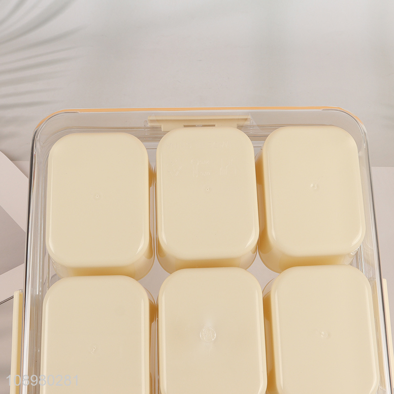 Wholesale 9-compartment spice storage box airtight seasoning organizer for kitchen