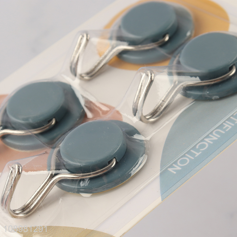 Good selling 4pcs multicolor sticky hook adhesive hook for home
