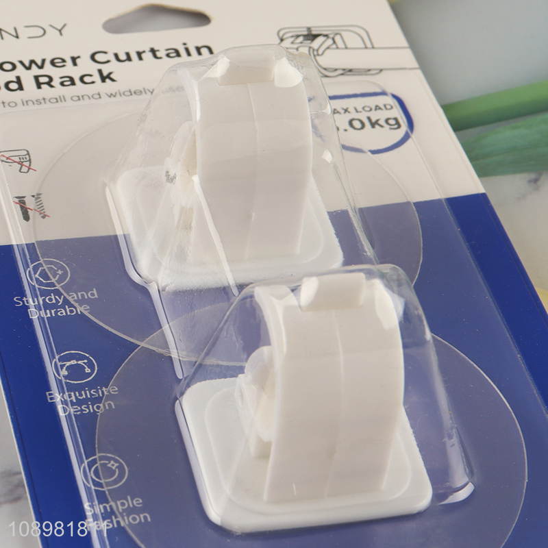 New product heavy duty household bathroom accessories shower curtain rod rack