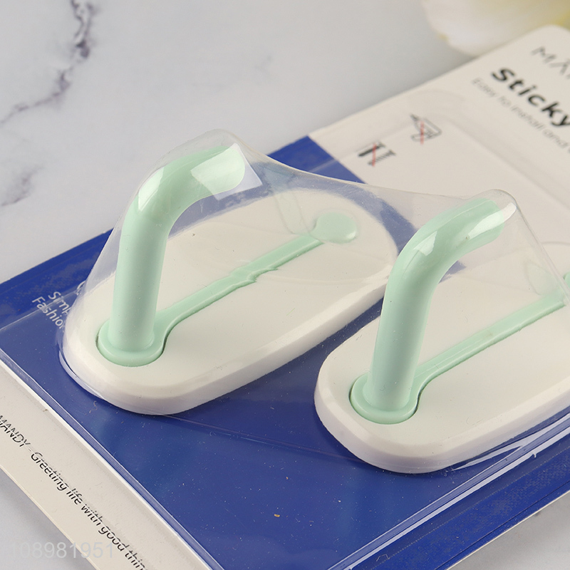 Hot products 2pcs self-adhesive sticky hook adhesive hook for household
