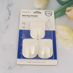 Top quality u-shaped household <em>plastic</em> sticky <em>hook</em> adhesive <em>hook</em>