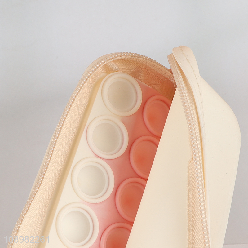 Good Quality Silicone Pencil Pouch Large Capacity Pop It Pencil Case