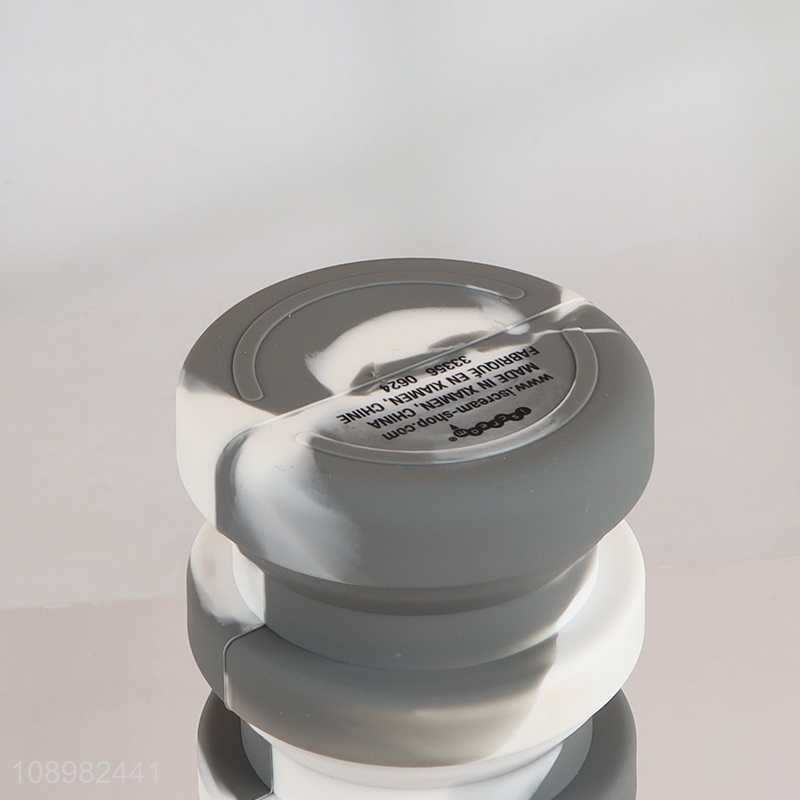 Good Quality Silicone Zipper Pencil Bag Big Capacity Retractable Pencil Pouch