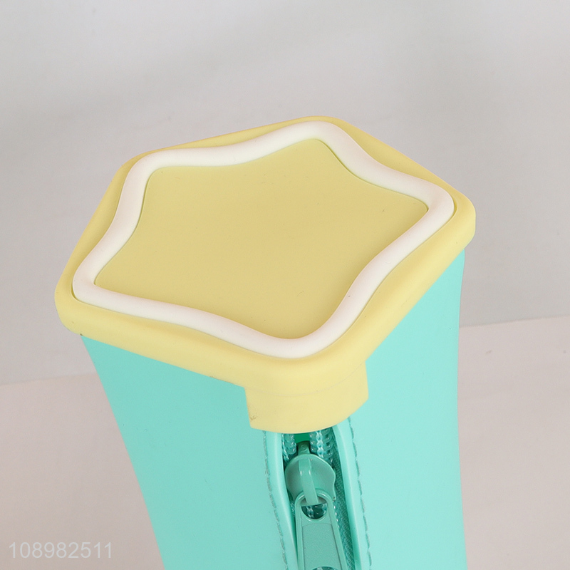 Factory Price Silicone Pencil Bag Large Capacity Pencil Pouch for Students