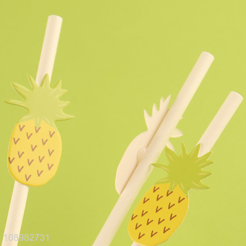 Top products juice coffee pineapple paper drinking straw for sale