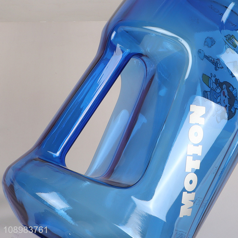 High Quality 1600 2500ml Leak Proof Plastic Water Bottle Jug with Straw