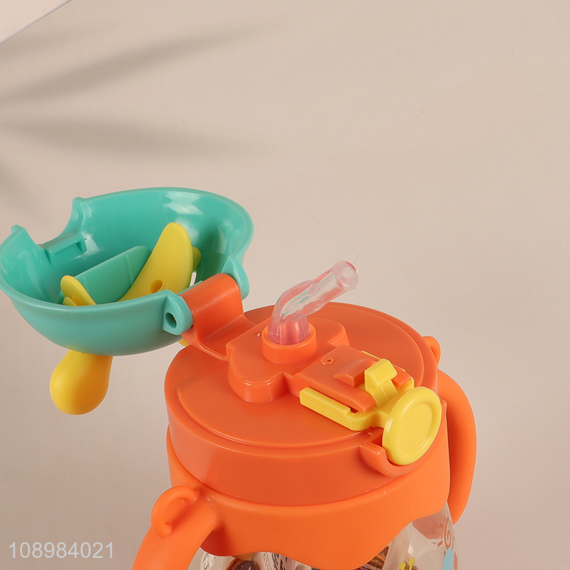 New Product 370ml Cute Plastic Water Bottle for Kids Boys Girls Toddlers