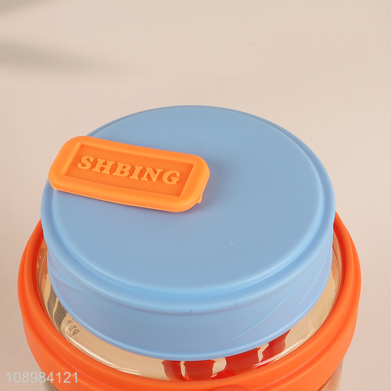 Wholesale 880ml Plastic Office Water Bottle with Tea Infuser & Stainless Steel Straw