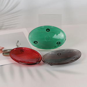 New product Glass Soap Dish Bar Soap Holder Bathroom Accessories